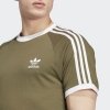 T-shirt Adidas koszulka khaki krótki rękaw logo na piersi